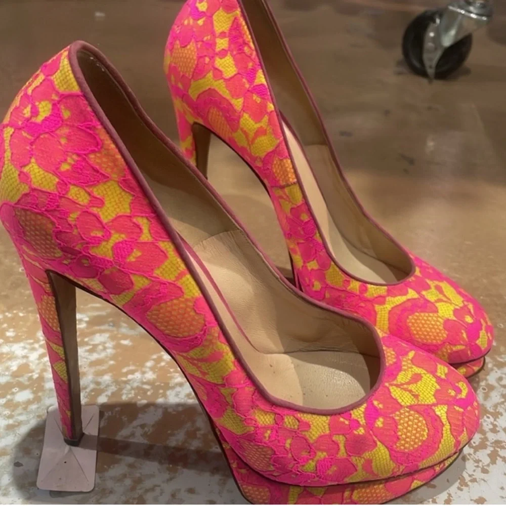 Y2K designer platform pumps - Picture 2 of 7